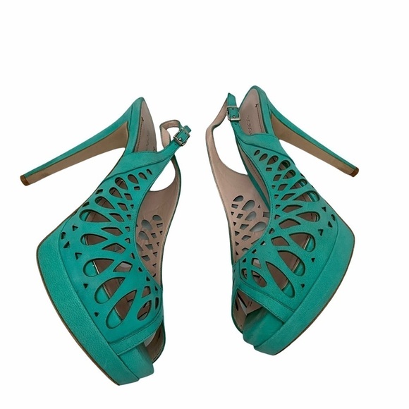 BCBGeneration Duncan Peep Toe Slingback Sz 9M - Picture 2 of 11